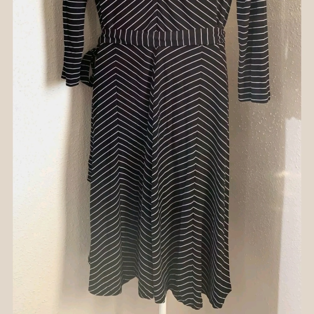 TALBOTS PINSTRIPE DRESS - Picture 2 of 4